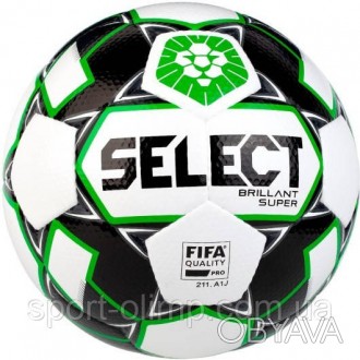М'яч футбольний Select BRILLANT SUPER PFL білий, сірий розмір 5 361590-228 5. . фото 1