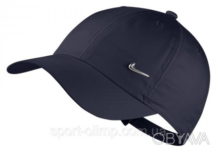 Удобная детская кепка Nike H86 Cap Metal Swoosh Junior navy blue — AV8055-451 в . . фото 1