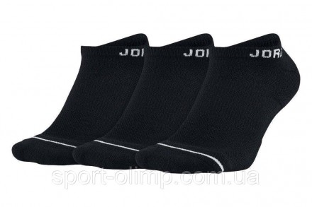 Мужские спортивные носки Jordan Jumpman No Show 3-pack black — SX5546-010 подойд. . фото 2