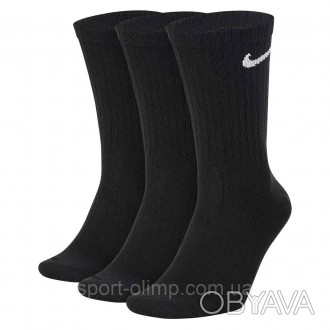 Носки Nike Everyday Lightweight Crew 3-pack black — SX7676-010 пользуются популя. . фото 1