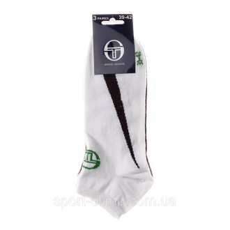 Базові шкарпетки Sergio Tacchini 3-pack gray/white/black — 93242541-1 призначені. . фото 3