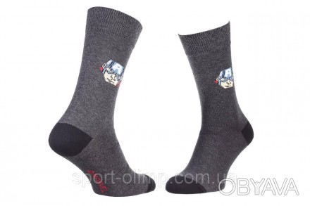 Шкарпетки Marvel Captain America 1-pack anthracite — 93152262-6 з принтом MARVEL. . фото 1