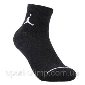 Чоловічі шкарпетки Jordan Jumpman Quarter 3-pack black — SX5544-010 комфортно та. . фото 5