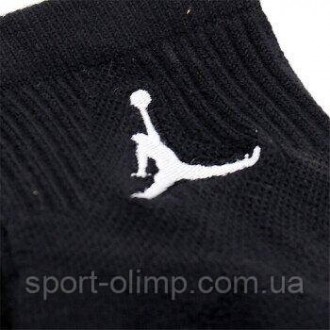 Чоловічі шкарпетки Jordan Jumpman Quarter 3-pack black — SX5544-010 комфортно та. . фото 8