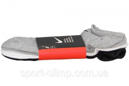 Носки Nike Volue No Show 3-pack black/gray/white — SX2554-901 идеально подойдут . . фото 11