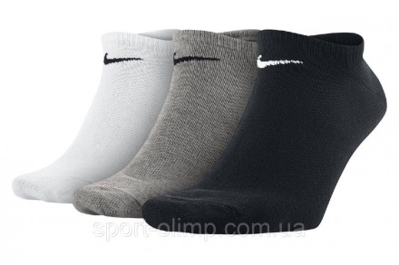 Носки Nike Volue No Show 3-pack black/gray/white — SX2554-901 идеально подойдут . . фото 2