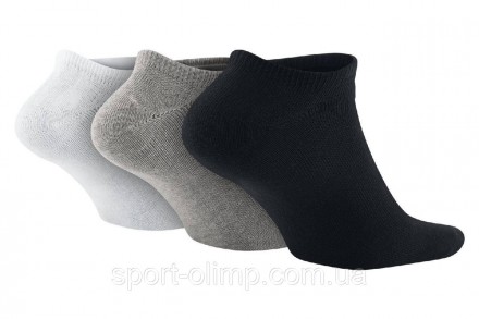 Носки Nike Volue No Show 3-pack black/gray/white — SX2554-901 идеально подойдут . . фото 3
