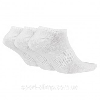 Носки NIKE Everyday Lightweight No Show 3-pack white — SX7678-100. Качественные . . фото 3