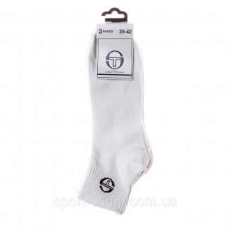Носки Sergio Tacchini 3-pack white — 93841544-1 - это универсальная модель для м. . фото 3