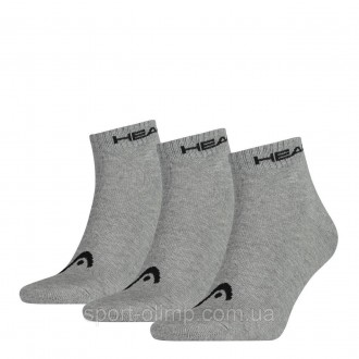 Ці високоякісні шкарпетки Head Sneaker Unisex 3-pack gray — 761011001-400 призна. . фото 2