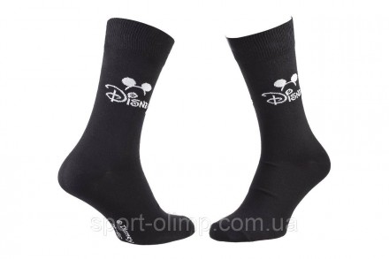 Високі шкарпетки Disney Mickey Disney Logo And Mickey Ear 1-pack black — 9315496. . фото 2