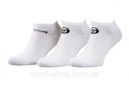 Універсальні шкарпетки Sergio Tacchini 3-pack white — 93241241-1, підійдуть для . . фото 2