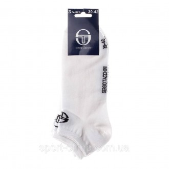 Універсальні шкарпетки Sergio Tacchini 3-pack white — 93241241-1, підійдуть для . . фото 3