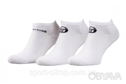 Універсальні шкарпетки Sergio Tacchini 3-pack white — 93241241-1, підійдуть для . . фото 1