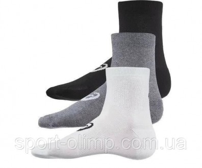 Носки Asics Quarter Sock 3-pack white/gray/black — 155205-0701 На тренировках вы. . фото 4