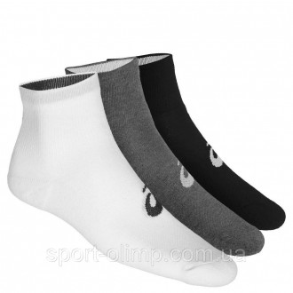 Носки Asics Quarter Sock 3-pack white/gray/black — 155205-0701 На тренировках вы. . фото 2