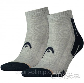 Шкарпетки Head Performance Quarter 2-pack gray/blue — 741018001-650 забезпечують. . фото 1