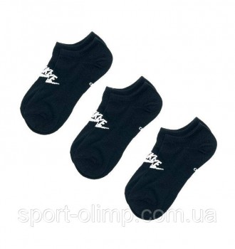 Шкарпетки Nike No Show Everyday Essential 3-pack black — SK0111-010 ідеально під. . фото 6