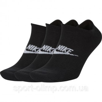 Шкарпетки Nike No Show Everyday Essential 3-pack black — SK0111-010 ідеально під. . фото 2