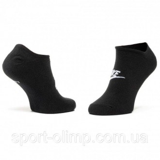 Шкарпетки Nike No Show Everyday Essential 3-pack black — SK0111-010 ідеально під. . фото 4
