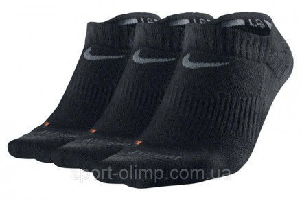 Комплект шкарпеток від Nike Dri-Fit Lightweight 3-pack black — SX4846-001 склада. . фото 2