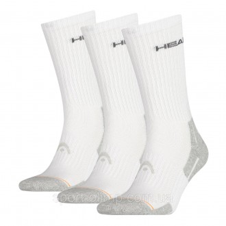 Шкарпетки Head Performance Crew 3-pack white/gray — 741020001-300 ідеально підхо. . фото 2