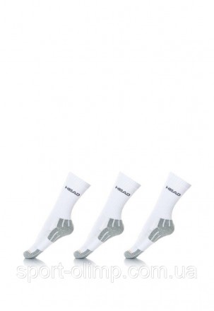 Шкарпетки Head Performance Crew 3-pack white/gray — 741020001-300 ідеально підхо. . фото 4