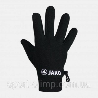 Флісові рукавички JAKO зігріють руки взимку.
 Матеріал 100% поліестер створює пр. . фото 2
