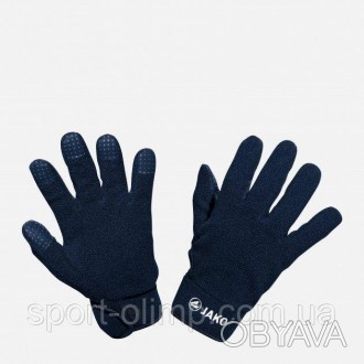 Флисовые перчатки JAKO согреют руки зимой.
 Материал 100% полиэстер создает прия. . фото 1