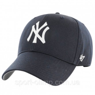 Кепка New York Yankees Raised Basic B-RAC17CTP-NY має класичний дизайн із вишити. . фото 2