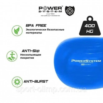 Мяч для фитнеса (фитбол) Power System PS-4012 Ø65 cm PRO Gymball Orange
Н. . фото 5