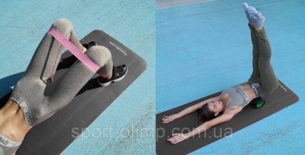 Килимок для йоги та фітнесу Power System PS-4017 NBR Fitness Yoga Mat Plus Black. . фото 6