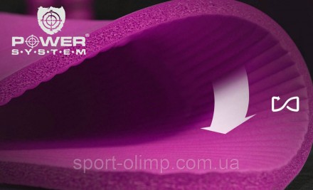 Коврик для йоги и фитнеса Power System PS-4017 NBR Fitness Yoga Mat Plus Pink (1. . фото 9