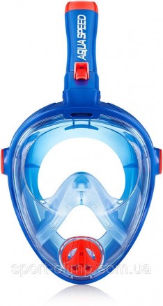 Повнолицьова маска для плавання Aqua Speed SPECTRA 2.0 синій Дитячий S (59082176. . фото 3