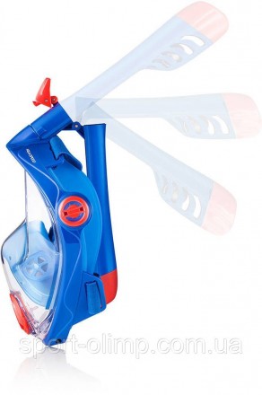 Повнолицьова маска для плавання Aqua Speed SPECTRA 2.0 синій Дитячий S (59082176. . фото 5