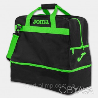 Сумка Joma TRAINING III LARGE черно-салатовый 400007.117
Спортивная сумка Joma T. . фото 1