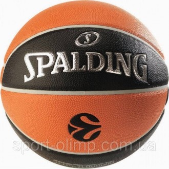 Мяч баскетбольный Spalding Euroleague varsity TF-150 оранжевый, черный размер 6 . . фото 3