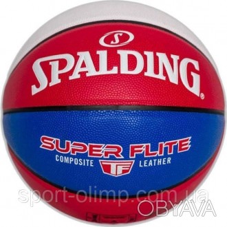 Мяч баскетбольный Spalding SUPER FLITE красный, белый, синий размер 7 76928Z
Мяч. . фото 1
