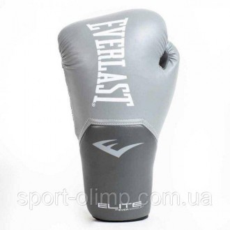 Боксерські рукавички Everlast Elite Training Gloves Сірий 12 унцій (870282-70-12. . фото 3