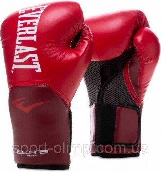 Боксерские перчатки Everlast Elite Training Gloves Красный огонь10 унций (870280. . фото 8