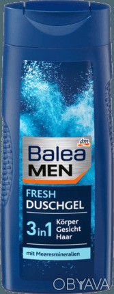 Гель для душу з морськими мінералами Balea fresh 300 ml Гель для душа 3в1: волос. . фото 1