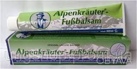 Alpenkräuter-fußbalsam з екстрактом листя винограду та кінського каштана. Альпій. . фото 1