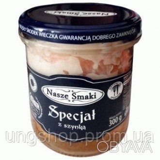 Nasze Smaki Special – тушенка свиная с беконом, 300 гр. Nasze Smaki Special Z Sz. . фото 1