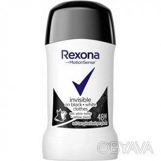 Антиперспірант Rexona жіночий Invisible on Вlack + White, 40 мл Тільки наявність. . фото 1