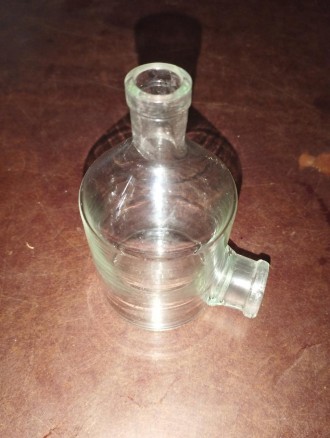 Склянка лабораторная 1-0,3 (бутыль Вульфа) с одной горловиной и тубусом на 300 м. . фото 3