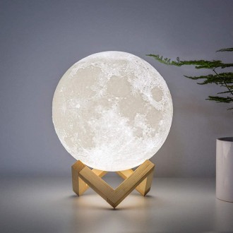 
Нічник 3D світильник Місяць Moon Touch Control 15 см, 5 режимів
3D світильник —. . фото 3