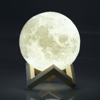 
Нічник 3D світильник Місяць Moon Touch Control 15 см, 5 режимів
3D світильник —. . фото 5