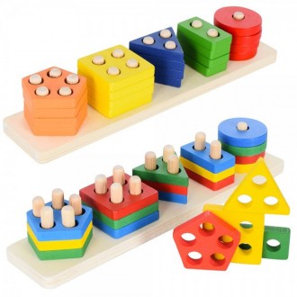 Деревянная игрушка Геометрика MD-2908. Харьков. фото 1