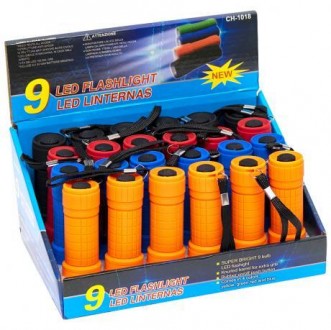 ![CDATA[Компактний ліхтарик (9 LED) для ручного використання, мобільний, з автон. . фото 3