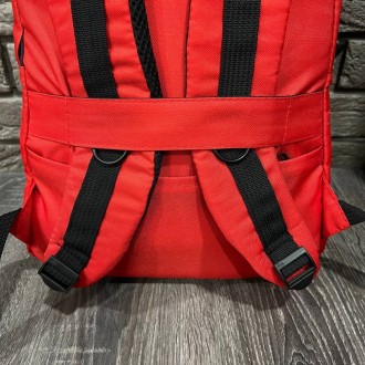 
 
 Рюкзак городской спортивный красный с логотипом Off-White :
- Модель - унисе. . фото 6